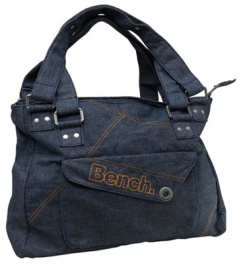 Bench Womens Denim Shopper Bag Denim