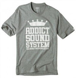 Addict Mens Sound System T-Shirt Athletic